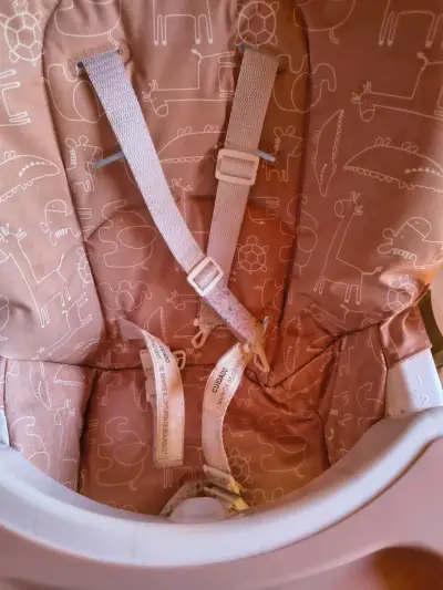 Silla de comer para bebé Bebesit rosa ajustable - miniatura 6