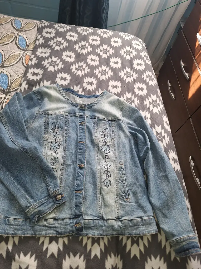 Chaqueta de franela a cuadros rosados para mujer - 2