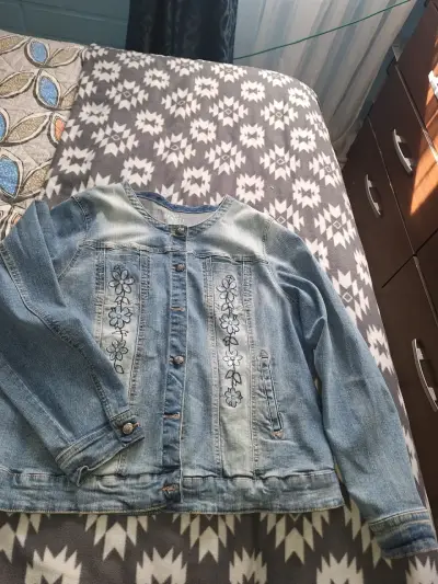 Chaqueta de franela a cuadros rosados para mujer - miniatura 2
