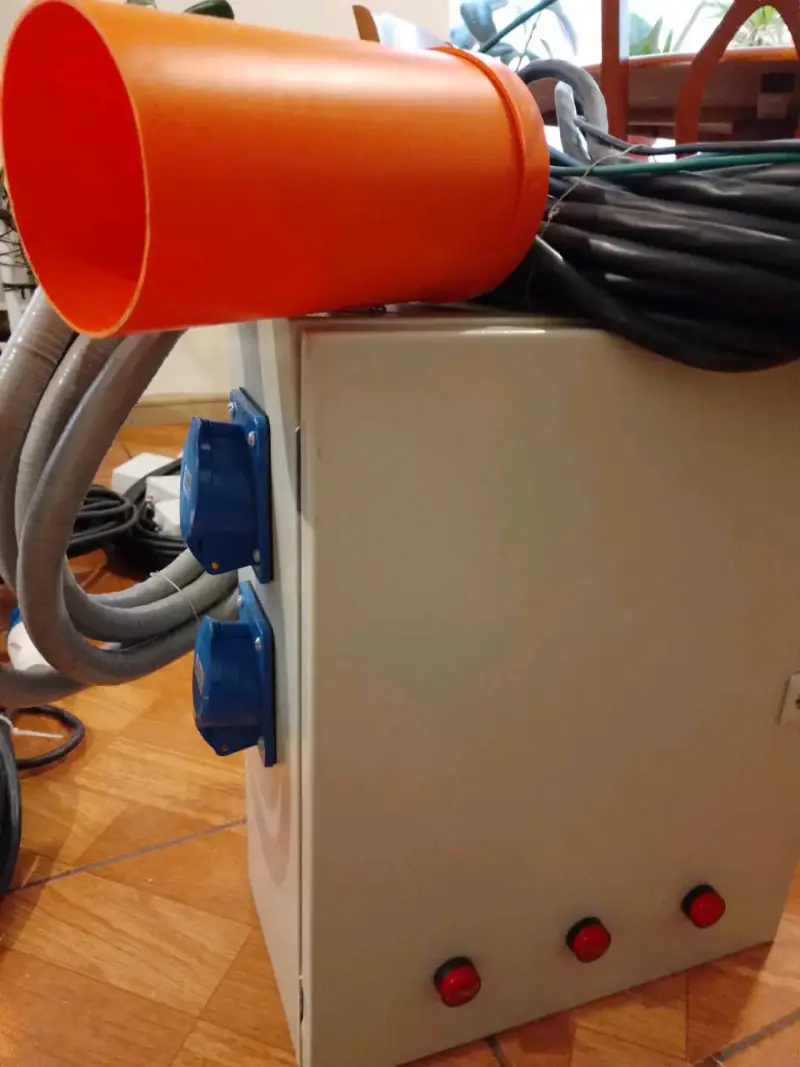 Tablero eléctrico con enchufes industriales 40 amp - 2