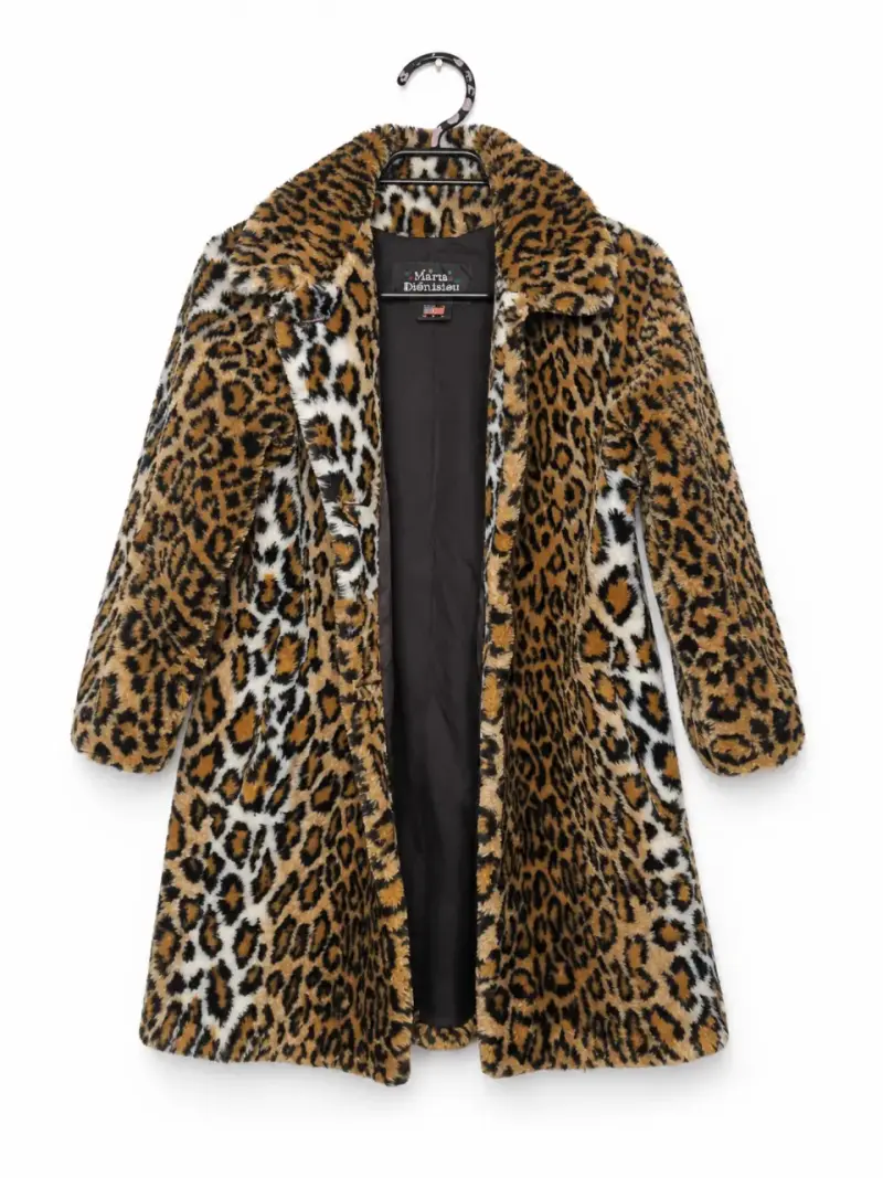 Abrigo largo animal print Maria Dionisiou S - 2