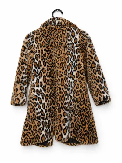 Abrigo largo animal print Maria Dionisiou S - miniatura 3
