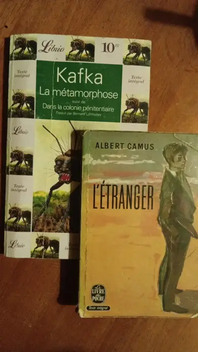 Libros 'La Metamorfosis' de Kafka y 'L'Étranger' de Camus - miniatura 1