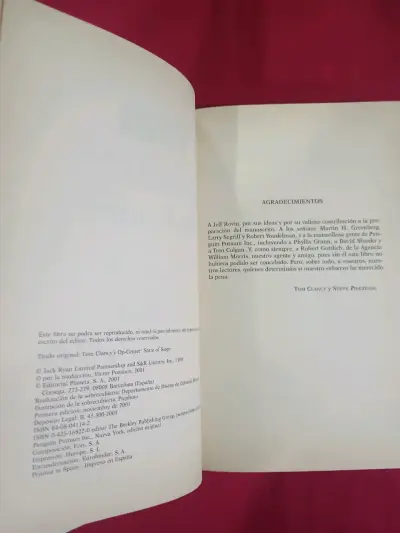Libro Tom Clancy Op-Center Estado de Sitio - miniatura 2