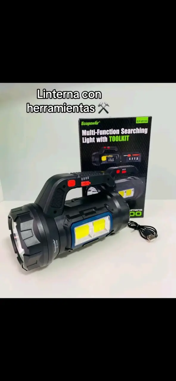 Linterna multifuncional con herramientas Ecopower
