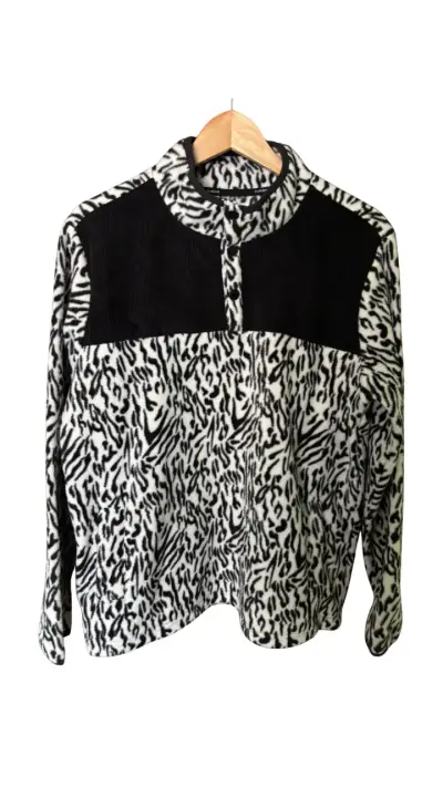Suéter de felpa con estampado animal print Aussie - miniatura 1