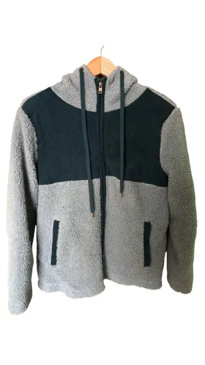 Chaqueta de lana con capucha Aussie verde - miniatura 1