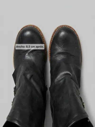 Botas n°35 negro Giani Dafirenze con hebillas - miniatura 6