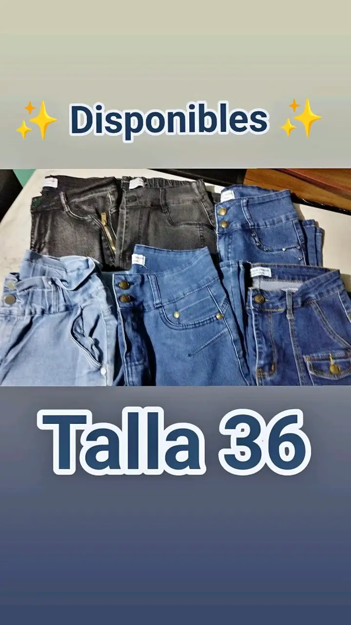 Lote de Jeans de mujer en varios colores talla 36