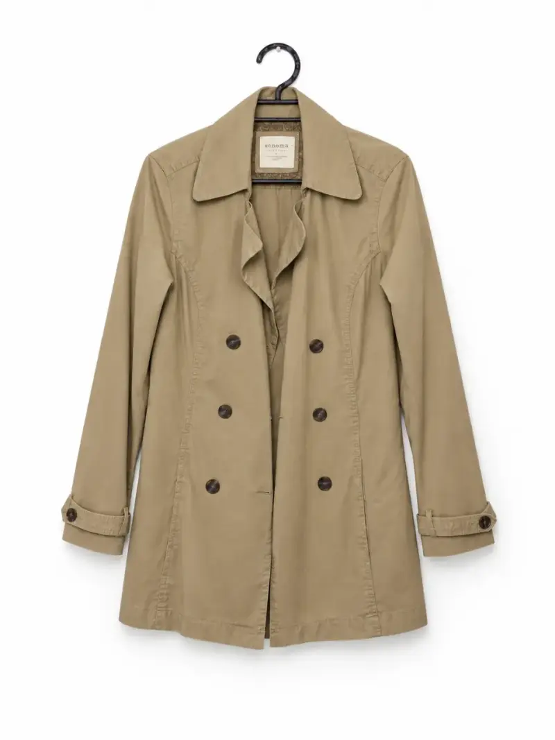 Chaqueta corta beige de doble botonadura Sonoma L - 2
