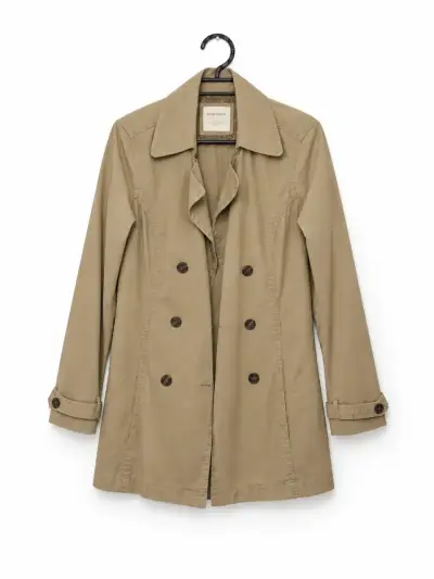 Chaqueta corta beige de doble botonadura Sonoma L - miniatura 2
