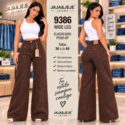 Jeans Palazzo Elasticados Push Up Mujer - miniatura 3
