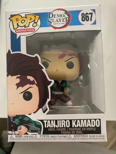 Figura Funko Pop Tanjiro Kamado Demon Slayer - miniatura 1