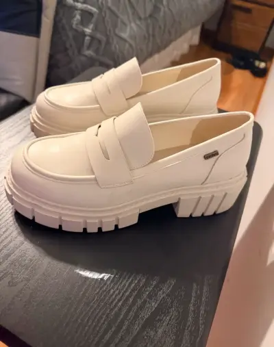 Zapatos mocasines blancos talla 40 - miniatura 2