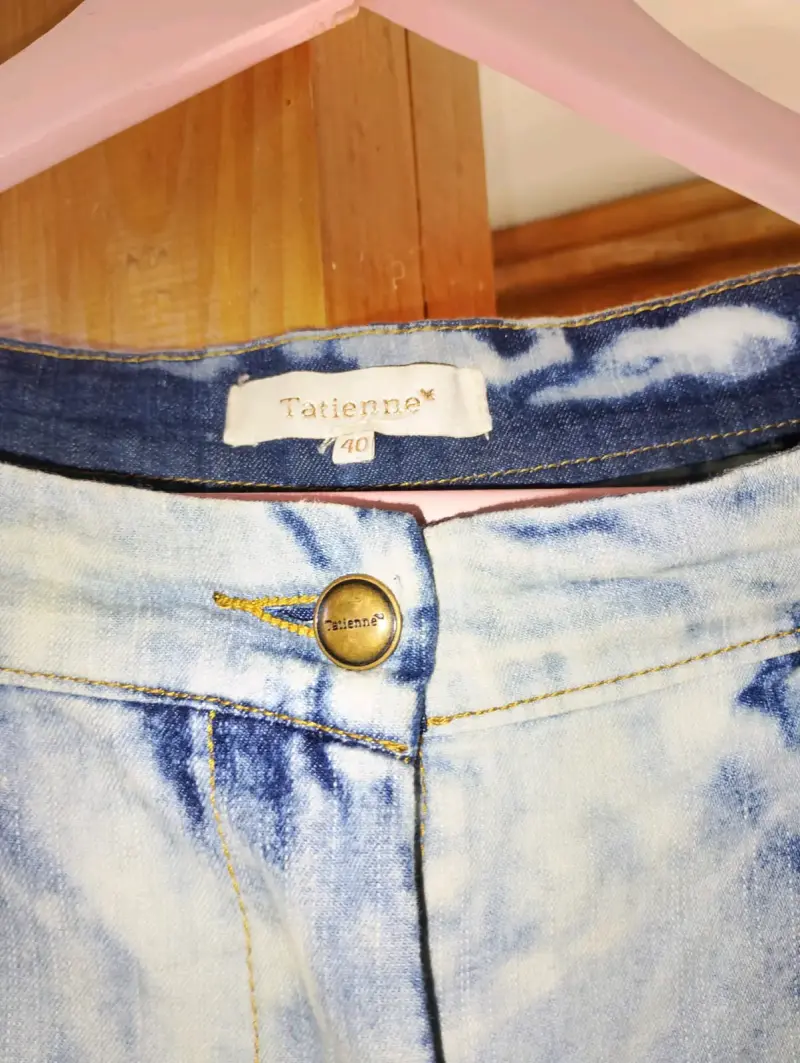 Pantalones de mezclilla Tattienne azul desteñido - 3