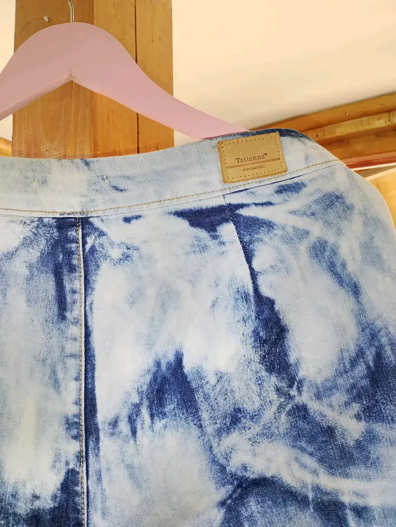Pantalones de mezclilla Tattienne azul desteñido - 4