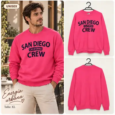Polerón rosado San Diego Jerzees XL - miniatura 1