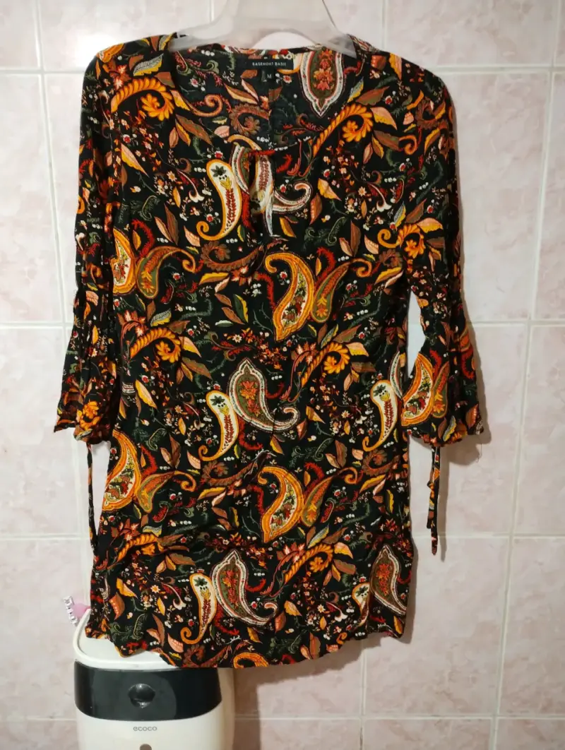 Vestido estampado paisley Basement Basic - 3