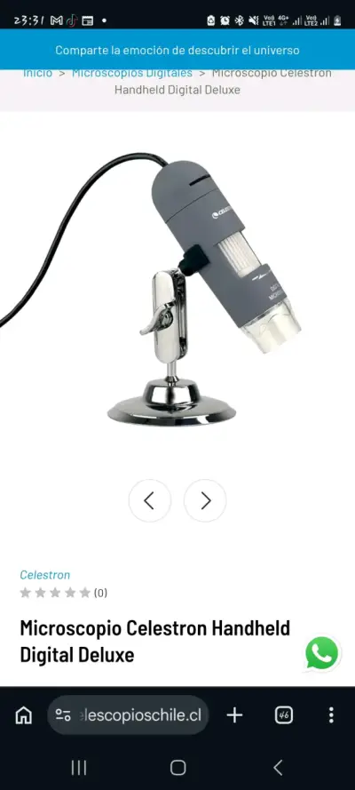 Microscopio Digital Celestron Handheld Deluxe - miniatura 1
