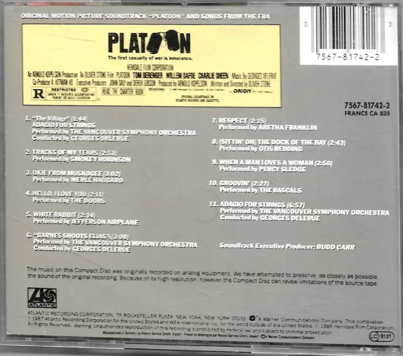 Soundtrack - Platoon (CD) - 2