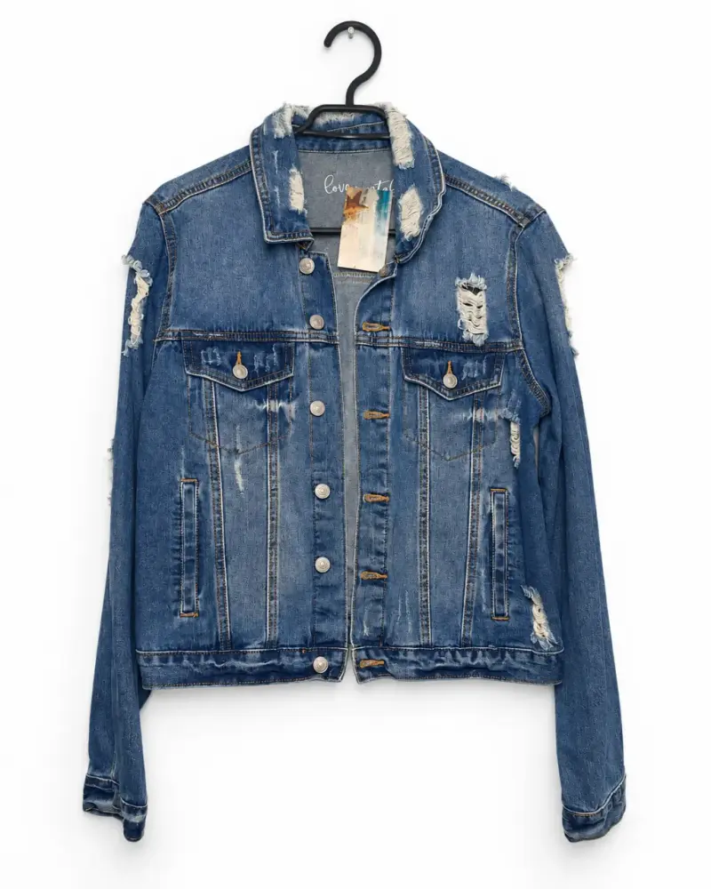 Chaqueta de mezclilla unisex Love Coastal XL - 3