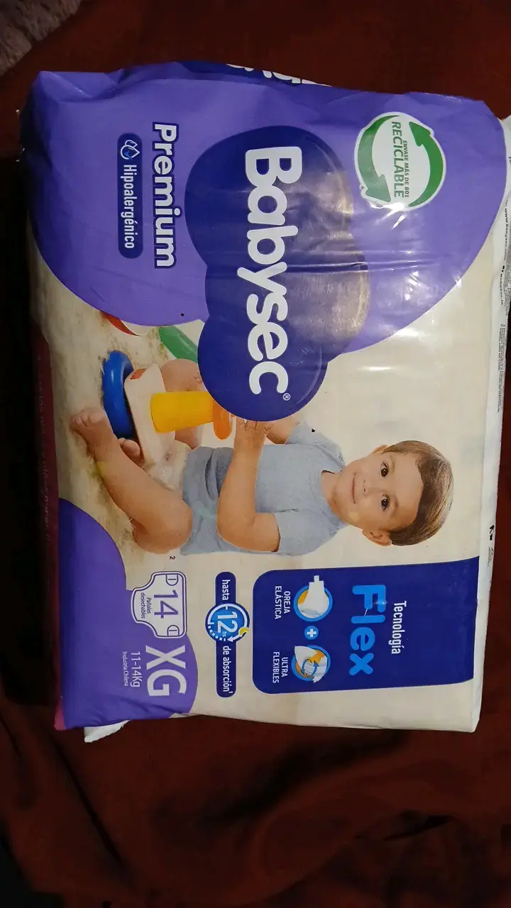 Pañales Babysec Premium XG 14 unidades