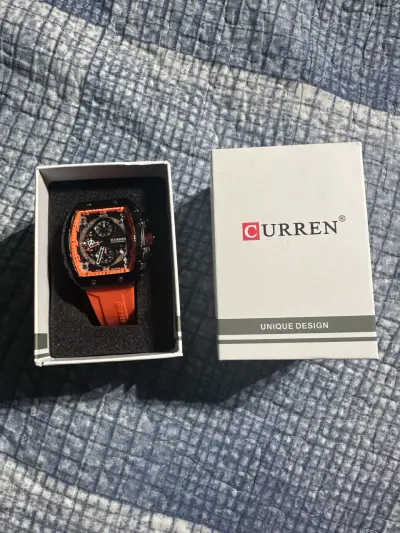 Reloj Curren Cronógrafo Deportivo Naranja - miniatura 2