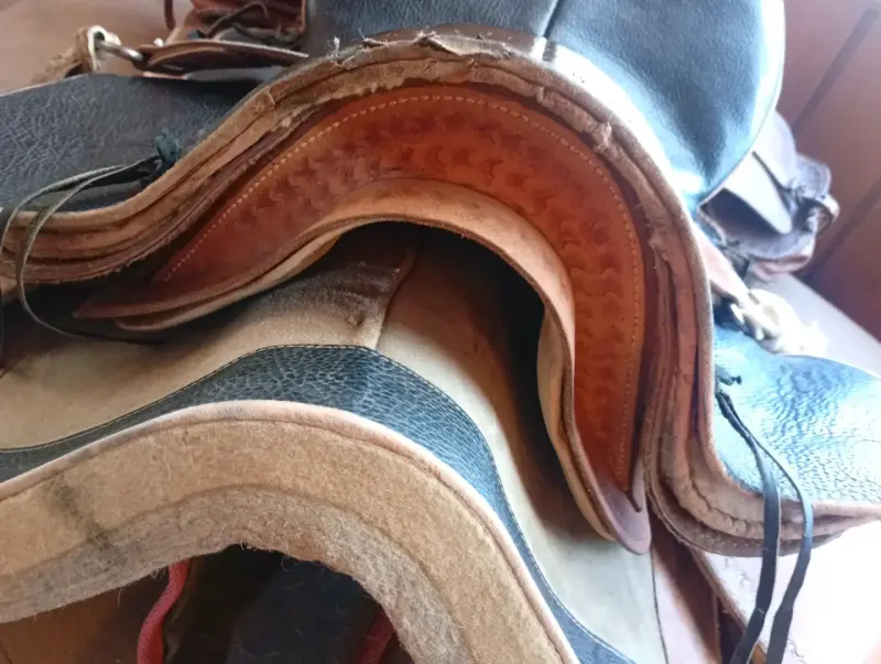 Montura de cuero para caballo en buen estado - 4