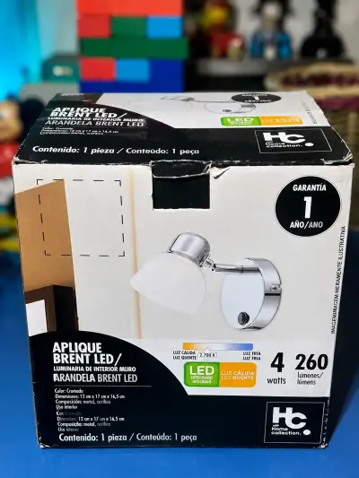 Aplique de pared LED cromado HC Home Collection - miniatura 1