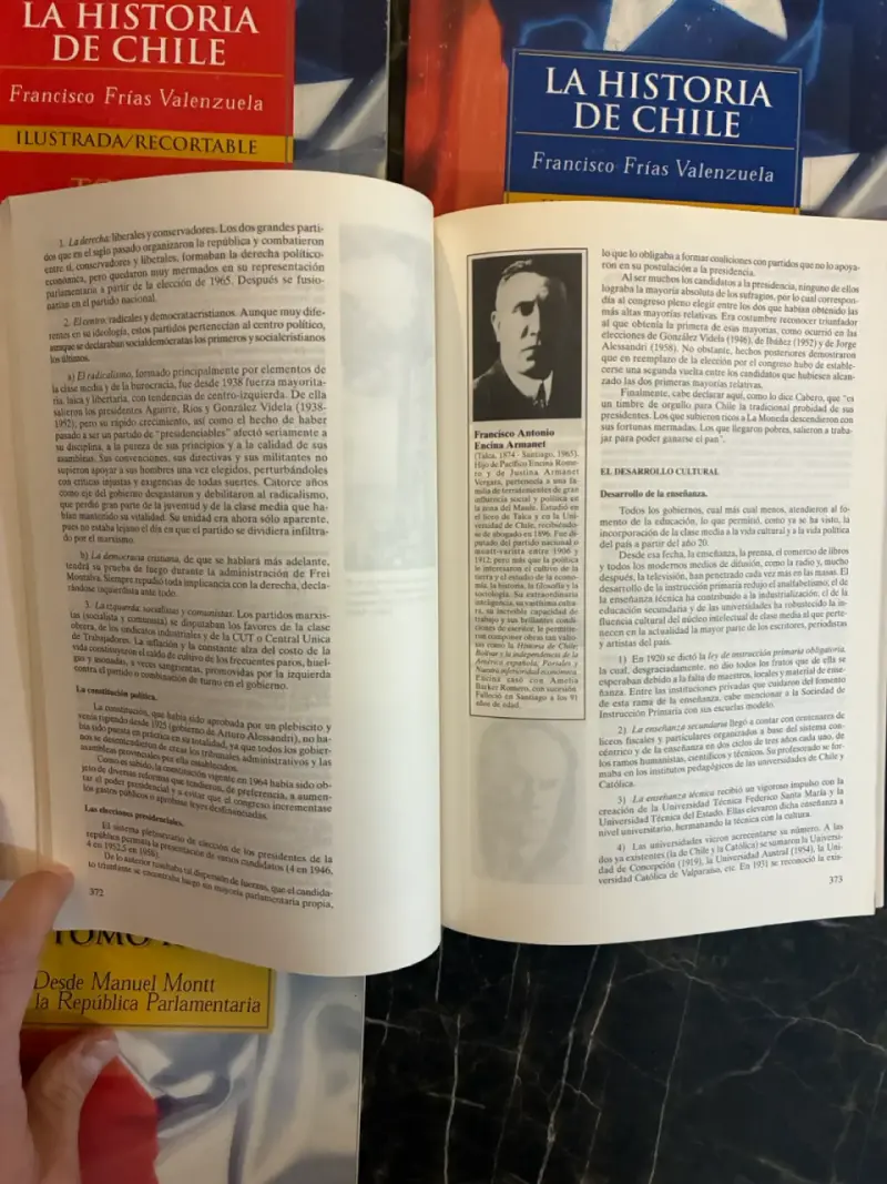 Colección de 4 Tomos La Historia de Chile Francisco Frías Valenzuela - 3