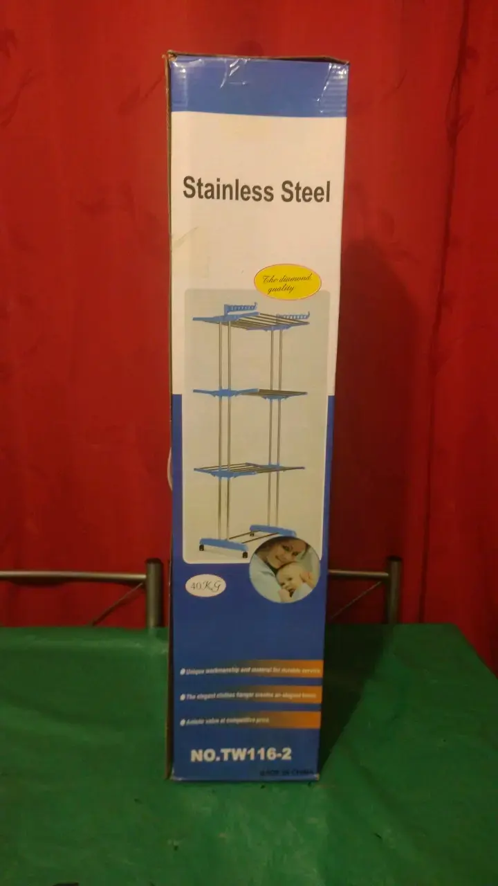 Tendedero de acero inoxidable plegable
