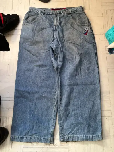 Jeans anchos JNCO con diseño bordado - miniatura 2