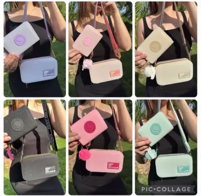 Bolsos cruzados de colores Alo con correa ajustable - miniatura 2