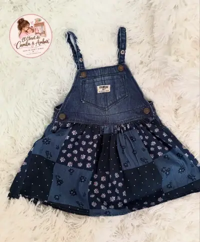 Vestido de mezclilla para niña OshKosh 3T - miniatura 1