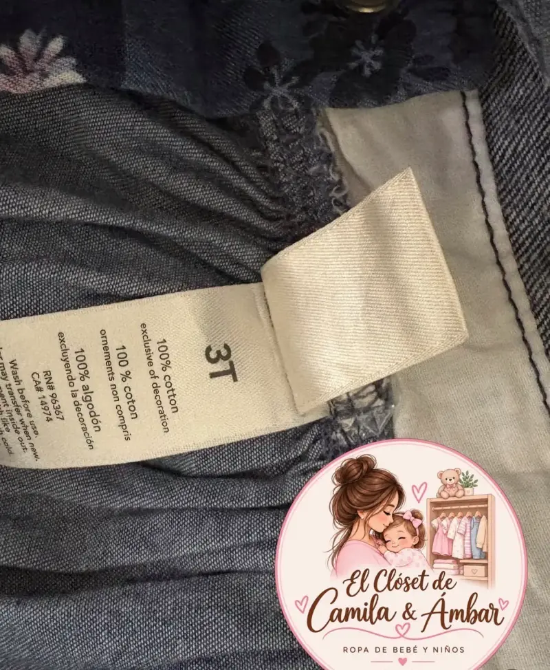 Vestido de mezclilla para niña OshKosh 3T - 3