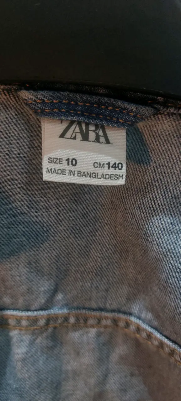 Chaqueta de mezclilla para niño Zara talla 10 - 3