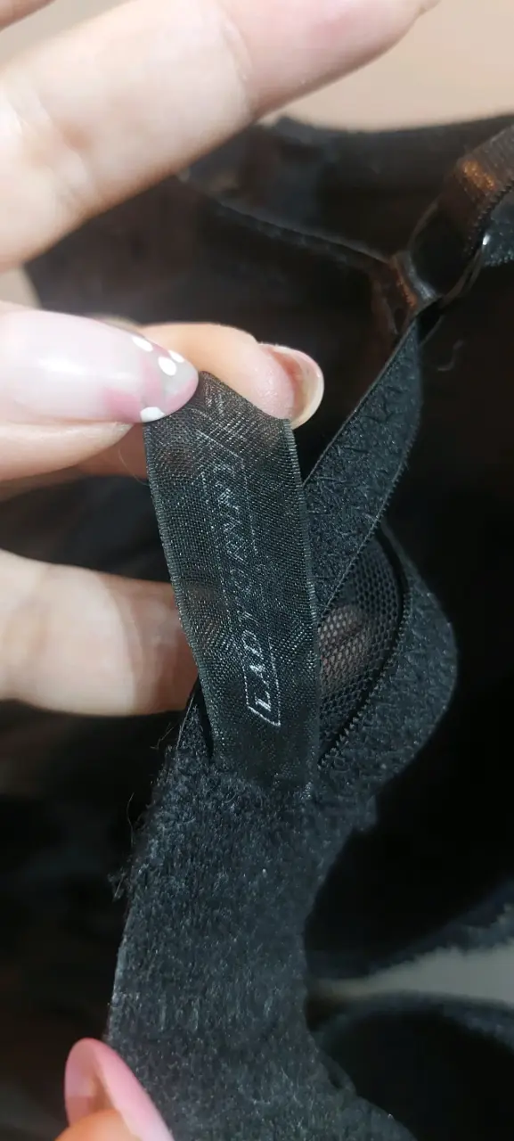 Babydoll negro de encaje con detalle brillante - 5