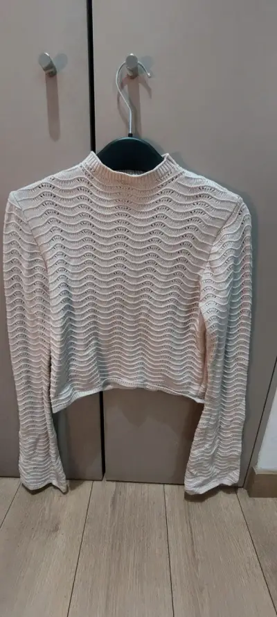 Suéter tejido beige de mujer Index - miniatura 1