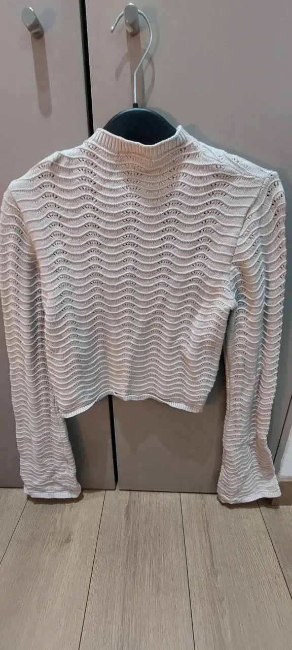 Suéter tejido beige de mujer Index - 2