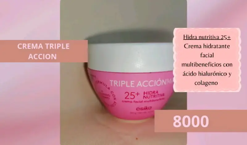 Crema Hidratante Facial Triple Acción 25+