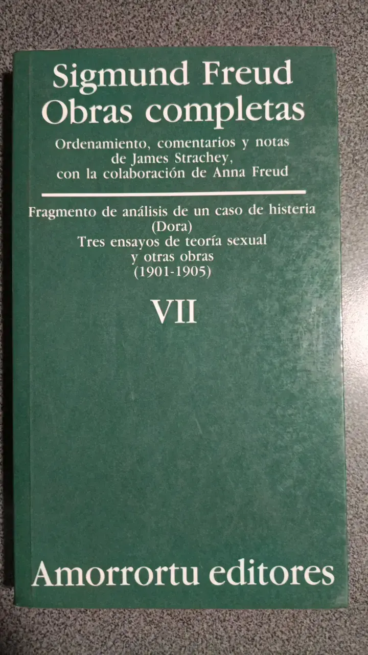 Libro Sigmund Freud Obras Completas Volumen VII - 1
