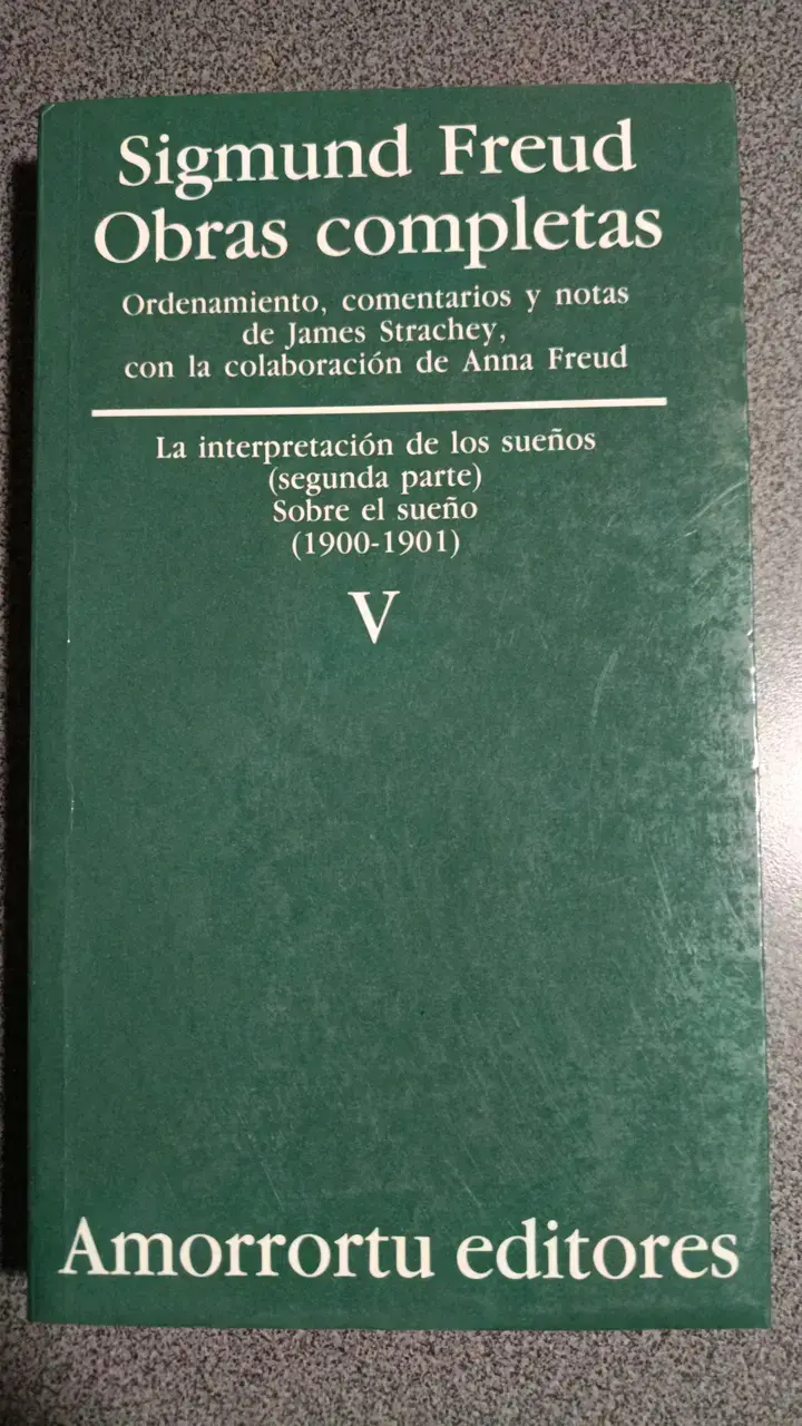 Libro Sigmund Freud Obras Completas Volumen V - 1