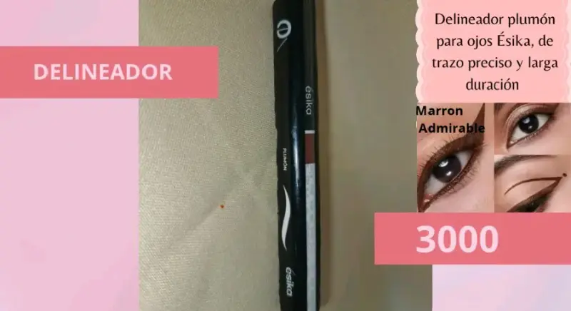 Delineador plumón para ojos Ésika marrón