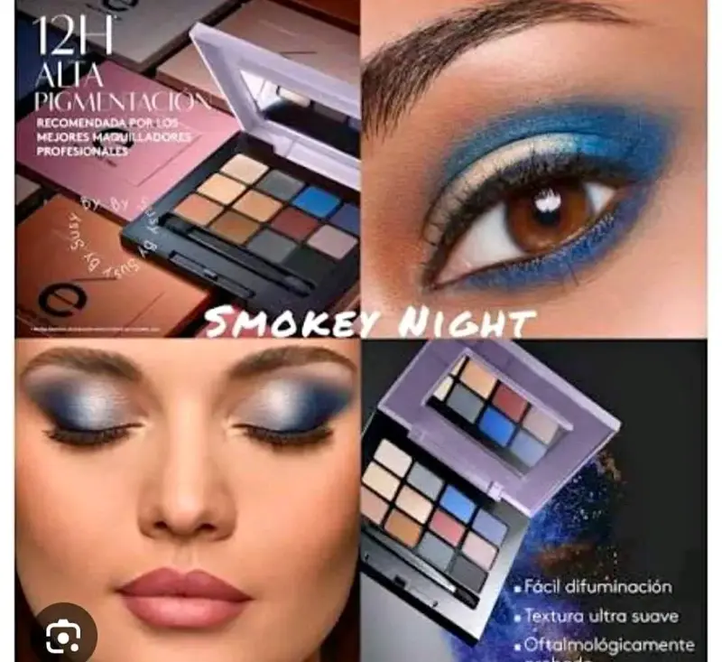 Paleta de Sombras Smokey Night Alta Pigmentación