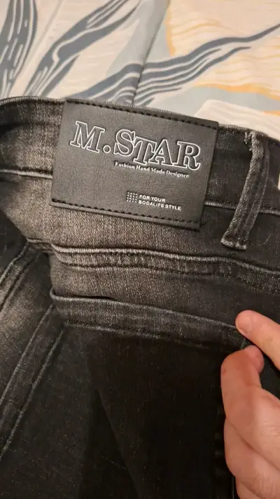 Jeans negros desgastados para hombre M. Star - miniatura 4