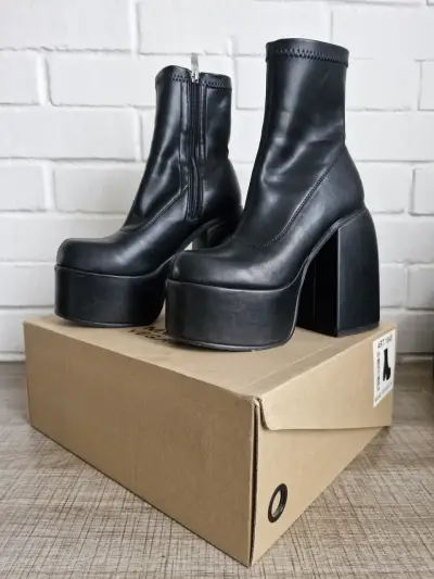 Botines de plataforma negros C/Moran - miniatura 3