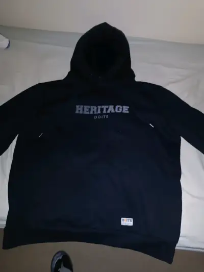 Polerón con capucha negro Doite Heritage - miniatura 4