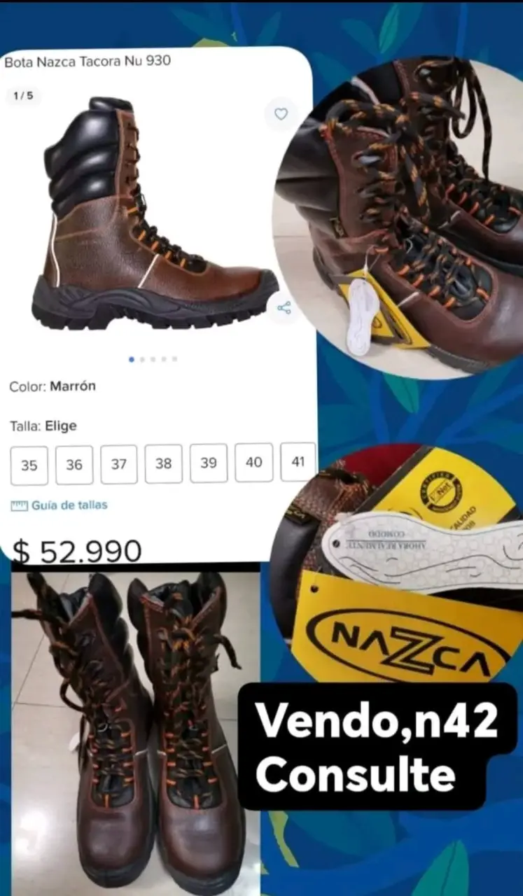 Botas de seguridad marrones Nazca Tacora