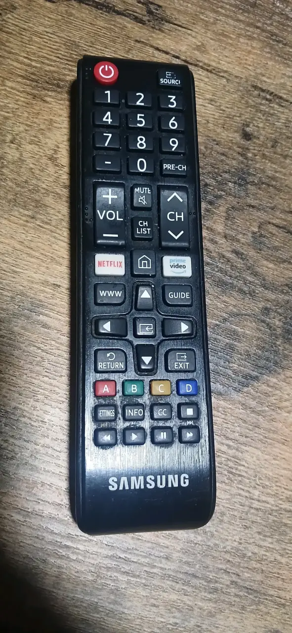 Control remoto Samsung para TV con botones de acceso rápido
