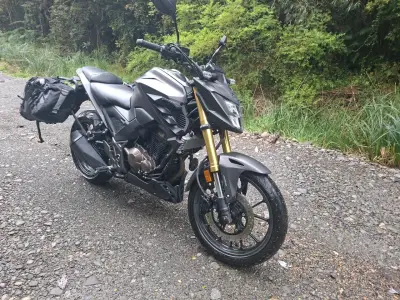 Moto Honda twister con alforjas laterales - miniatura 1